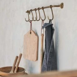 Nkuku Antique Brass Ikoma Hook Set