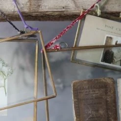 Nkuku 12x18 cm Brass and Glass Kiko Horizontal Frame