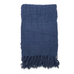 Nkuku Kadin Throw Indigo