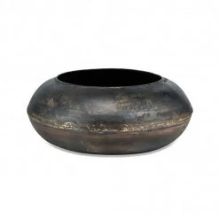 Nkuku Large Endo Reclaimed Iron Round Planter