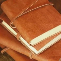 Nkuku Rustic Tanned Leather Journal