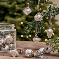 Nkuku Adisa Bauble Jar Antique Silver