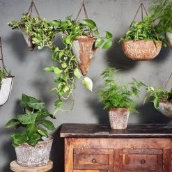 Nkuku Abari Caged Hanging Planter Small