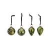 Nkuku Jalshara Baubles - Moss - Set of 4