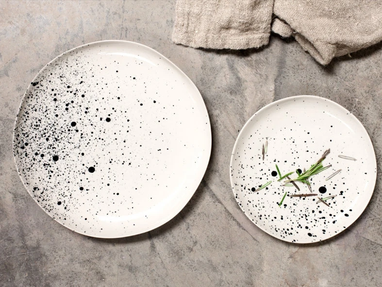 Nkuku Splatter Plate - Eco-Friendly Ceramic Dinner Plate, Handcrafted Kitchen & Dining Essential 2 Nkuku Splatter Plate