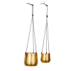 Nkuku Large Atsu Brass Hanging Planter