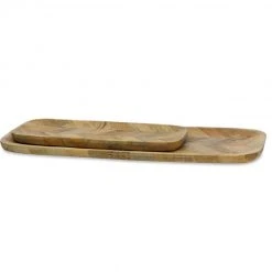 Nkuku Small Wooden Nalbari Platter