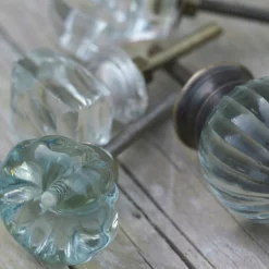 Nkuku Clear Glass Square Door Knob