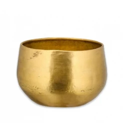 Nkuku Atsu Brass Planter - Medium