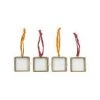 Nkuku Tiny Kiko Antique Brass Frame Set of 4