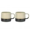 Nkuku Set of 2 Enesta Dipped Mugs - Cream