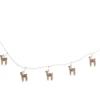 Nkuku Brass Ramya Wire Reindeer Garland