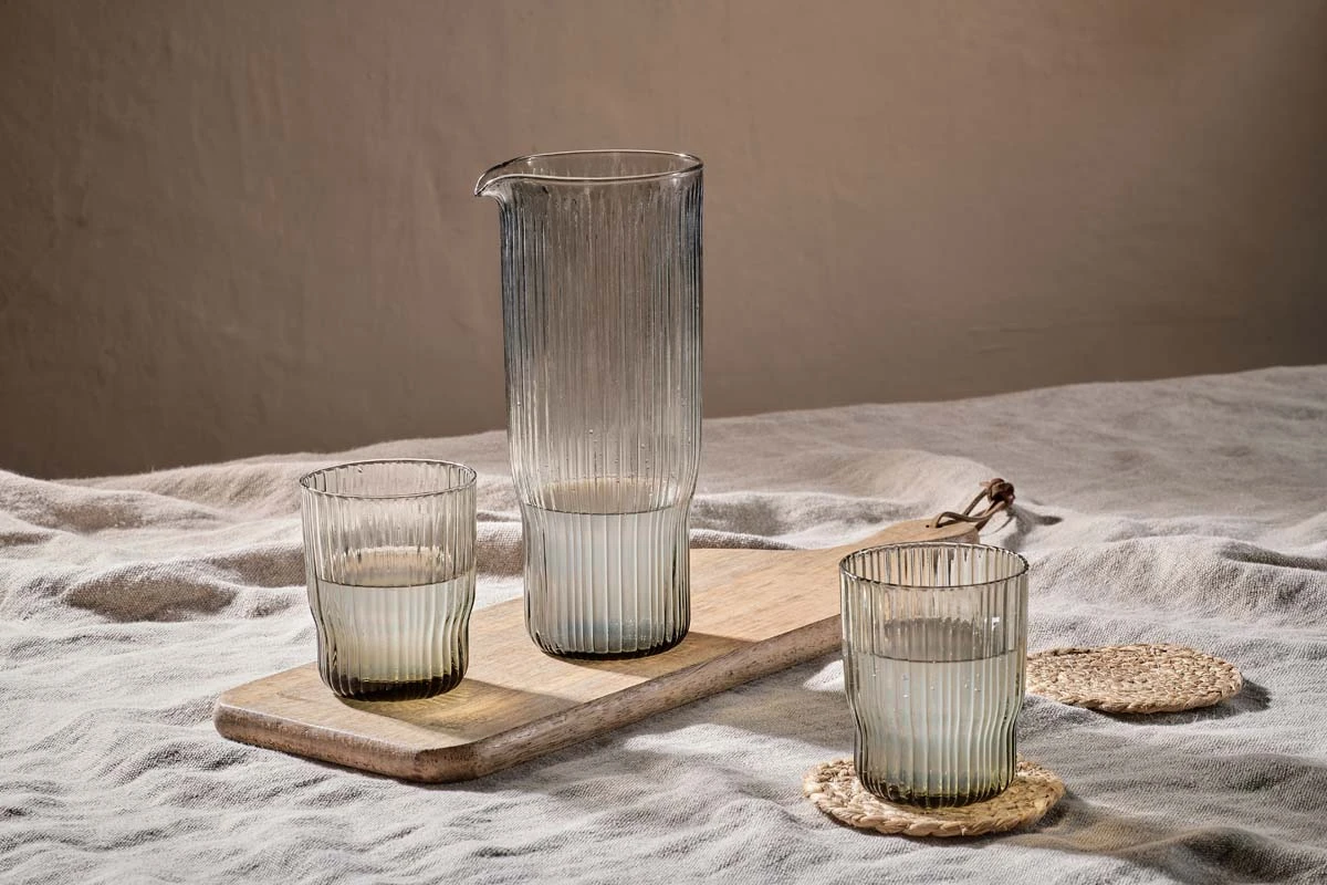 Nkuku Fali Glass Jug - Elegant Handcrafted Drinkware for Home, Kitchen & Dining 3 Nkuku Fali Glass Jug