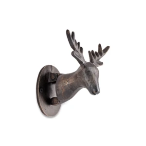 Nkuku Stag Door Knocker Black - Elegant & Durable Home Improvement Accessory 1 Nkuku Stag Door Knocker Black