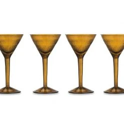 Nkuku Burnt Amber Mila Cocktail Glass