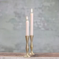 Nkuku Jahi Brass Candlestick - Tall