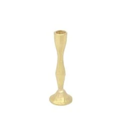 Nkuku Gold Brushed Gold Candle Stick
