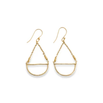 Nkuku Nuba Gold Earrings - Elegant Handcrafted Women's Jewelry 1 Nkuku Nuba Gold Earrings