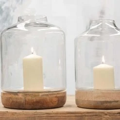 Nkuku Large Tapered Hurricane Lantern