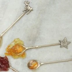 Nkuku Antique Brass Spoon - Handcrafted Kitchen & Dining Utensil 10 Nkuku Antique Brass Spoon