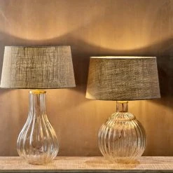 Nkuku Tall Clear Glass Varanisi Lamp