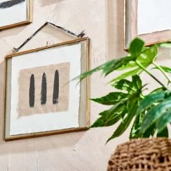 Nkuku Brass Kiko Frame Portrait 4 X 6