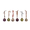 Nkuku Small Mixed Colours Zia Glass Baubles - Set of 6