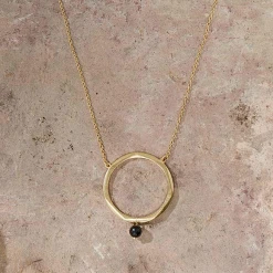 Nkuku Zana Onyx Drop Necklace