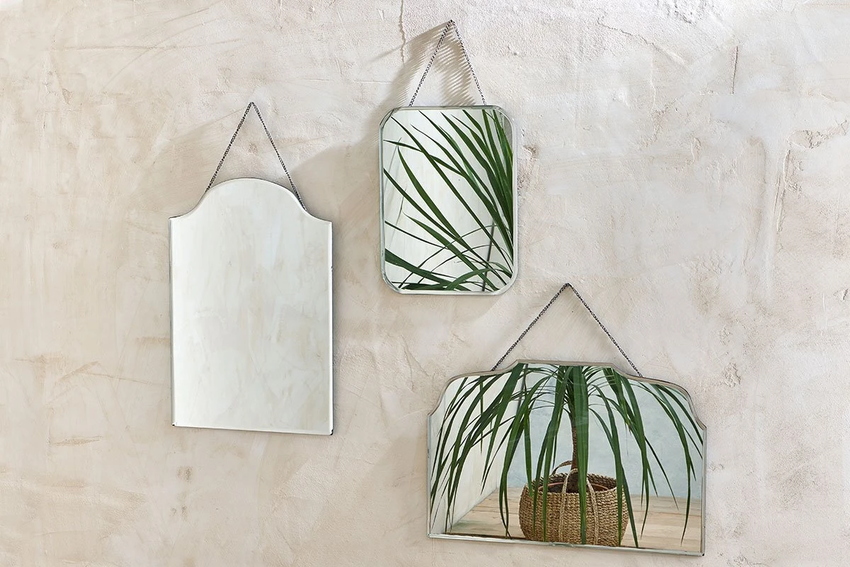 Nkuku Large Vintage Portrait Mirror - Handcrafted Room Decor for Elegant Interiors 2 Nkuku Large Vintage Portrait Mirror