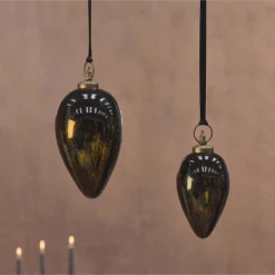 Nkuku Large Aged and Amber Danoa Giant Bauble Drop