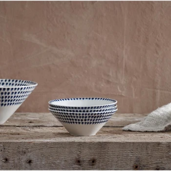 Nkuku Indigo Drop Dipping Bowl - Handcrafted Ceramic Tableware for Modern Kitchens 2 Nkuku Indigo Drop Dipping Bowl
