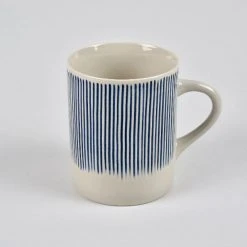 Nkuku Set of 2 Blue Tall Karuma Mugs