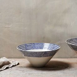 Nkuku Medium Indigo Drop Bowl