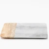 Nkuku Grey Marble And Mango Wood Chopping Board