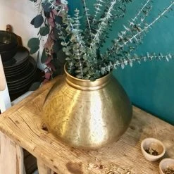 Nkuku Large Nami Brass Vase