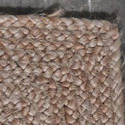 Nkuku Braided Hemp Rug - Natural