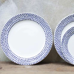 Nkuku Indigo Drop Dinner Plate