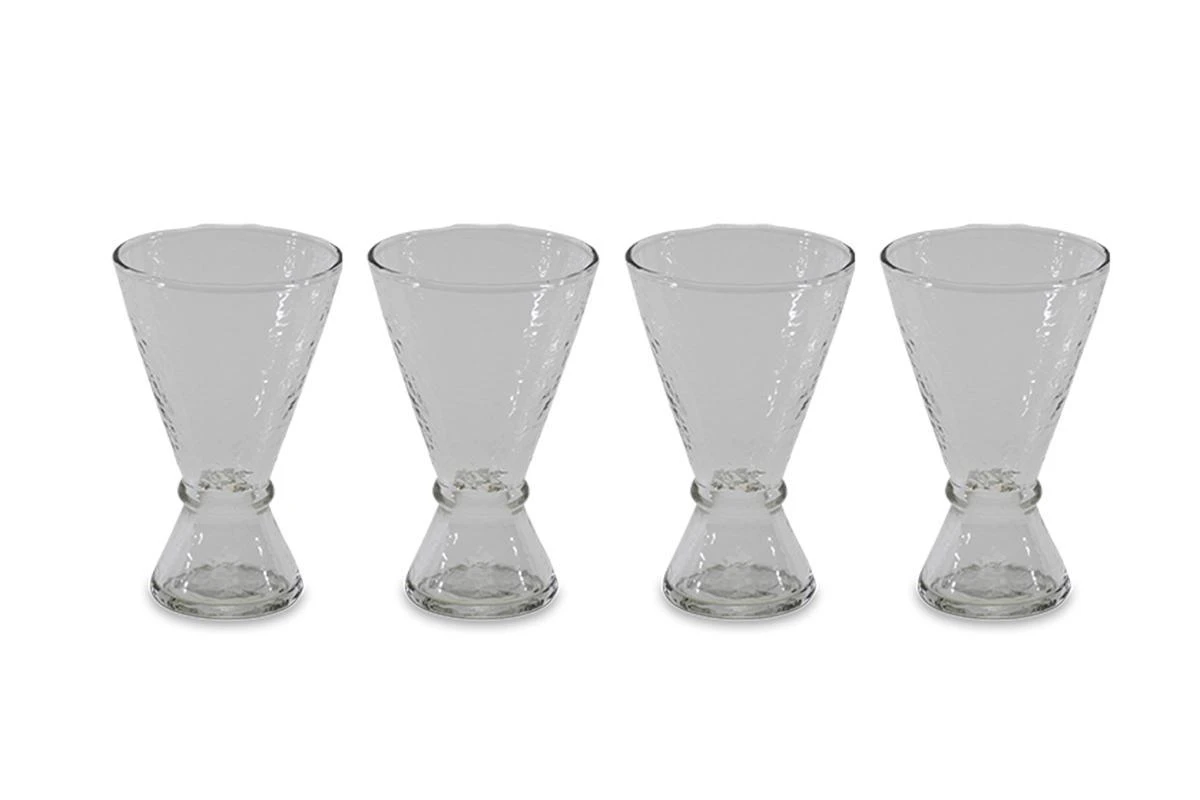 Nkuku Set of 4 Ziki Wine Glasses - Elegant Handcrafted Drinkware for Home & Dining 1 Nkuku Set of 4 Ziki Wine Glasses