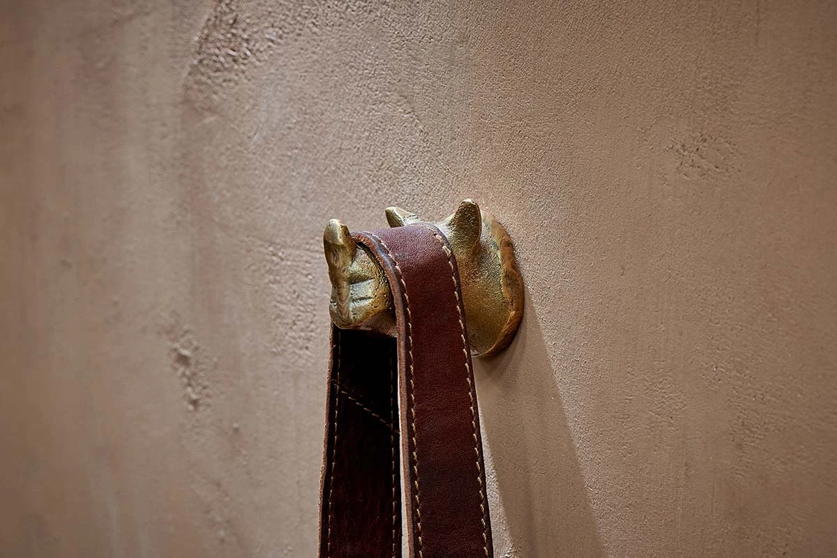 Nkuku Rhinoceros Hook - Handcrafted Wall Hook for Coats, Hats, and Bags 3 Nkuku Rhinoceros Hook