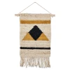 Nkuku Hombi Hemp Wall Hanging - Triangles and Mustard