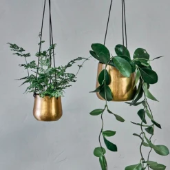Nkuku Brass Atsu Large Plant Hanger