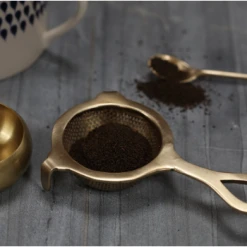 Nkuku Antique Brass Tea Strainer