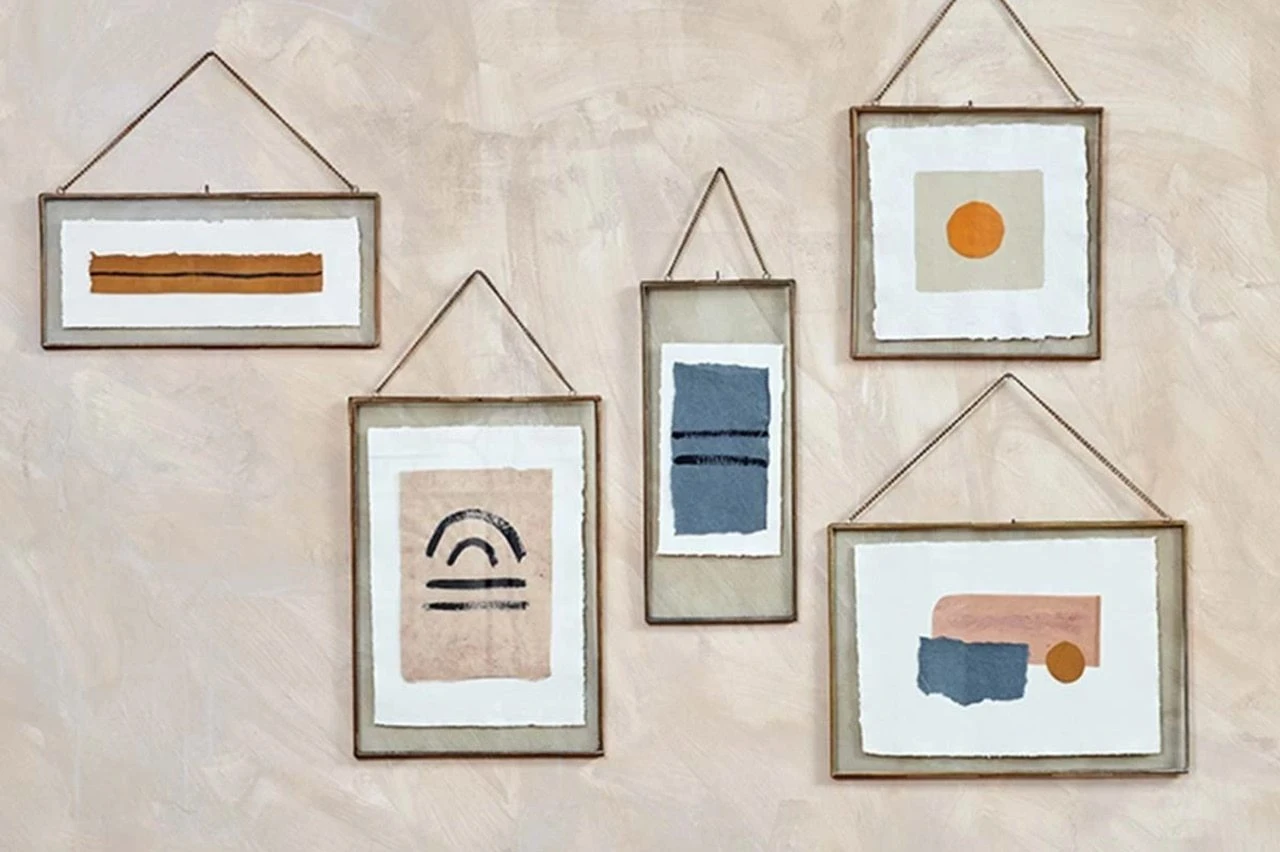 Nkuku XL Brass Kiko Frame Landscape 29 X 36 cm - Elegant Wall Art for Modern Home Decor 6 Nkuku Xl Brass Kiko Frame Landscape 29 X 36 Cm