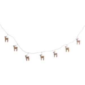 Nkuku Ramya Wire Reindeer Garland - Handcrafted Room Decor for Festive Seasons 1 Nkuku Ramya Wire Reindeer Garland