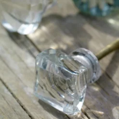 Nkuku Clear Glass Square Door Knob