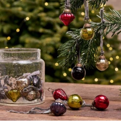 Nkuku Set of 16 Mixed Colours Adisa Bauble Jar