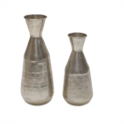 Nkuku Small Negana Etched Brass Vase