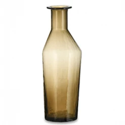 Nkuku Coffee Brown Zaani Glass Vase