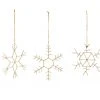 Nkuku Set of 3 9x8 cm Brass Wire Dagari Stars