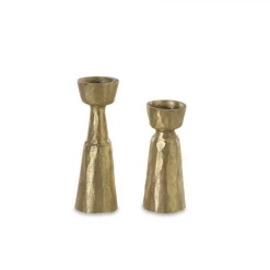 Nkuku Jahi Brass Candlestick - Small
